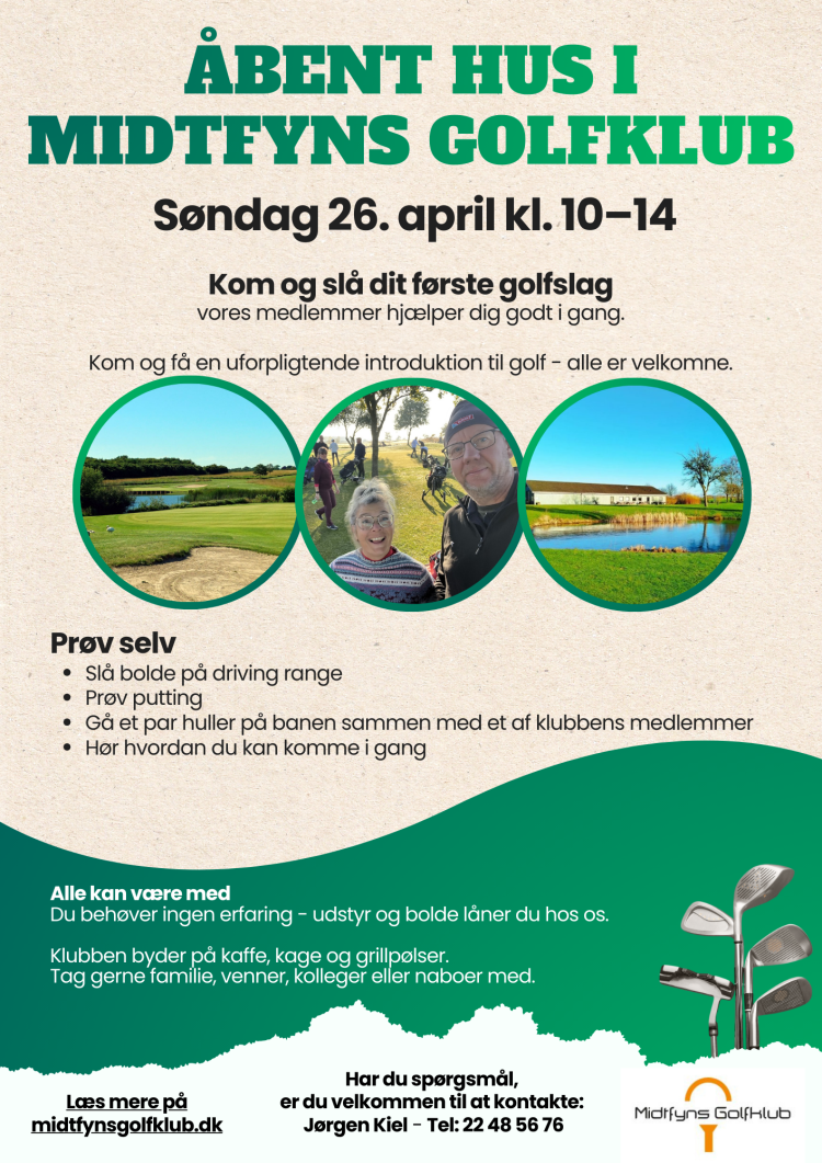 A4-Midtfyns Golfklub flyer Aabent Hus 2026